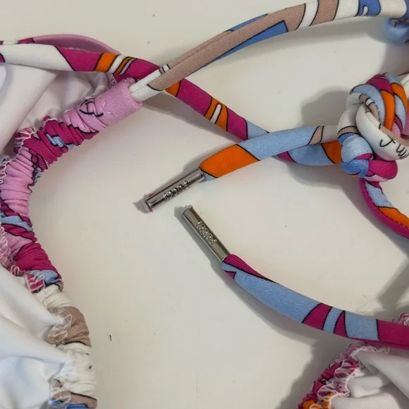 Emilio Pucci Vibrant Pink and Orange Bikini Women’s Size 44 - Picture 4 of 11